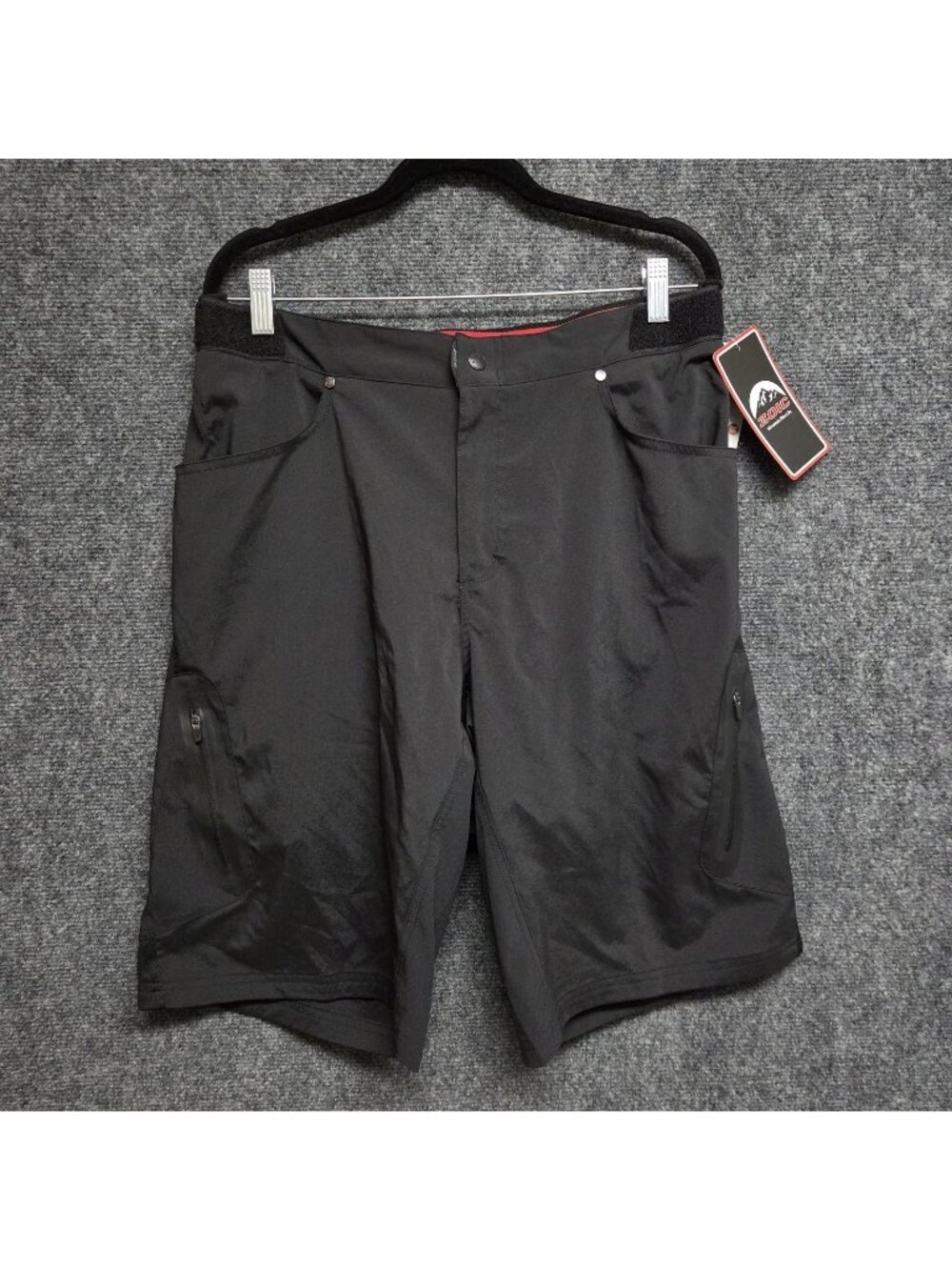 Zoic Ether Shorts + Essential Liner Mens XL Black 12" Inseam Outdoors NWT